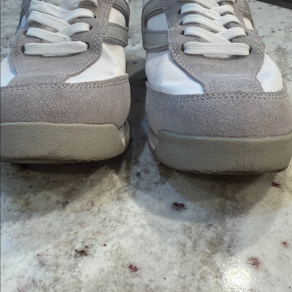 Tretorn Classic White and Gray Sneakers - Picture 2 of 5